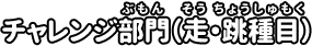 チャレンジ部門(走・跳種目)